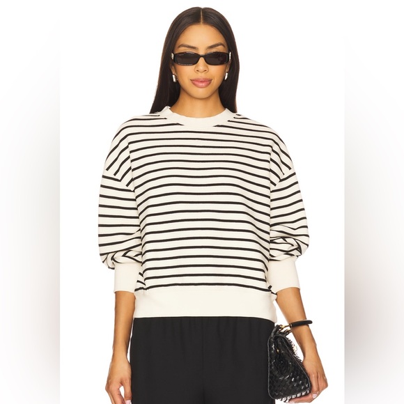 Anine Bing Tops - ANINE BING Dean Sweatshirt In Stripe Print